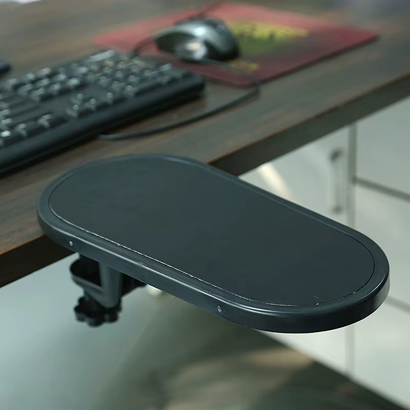 Support de Bras pour Ordinateur Ergonomique et Rotatif, Réglable pour Bureau, Employés et Gamers - V