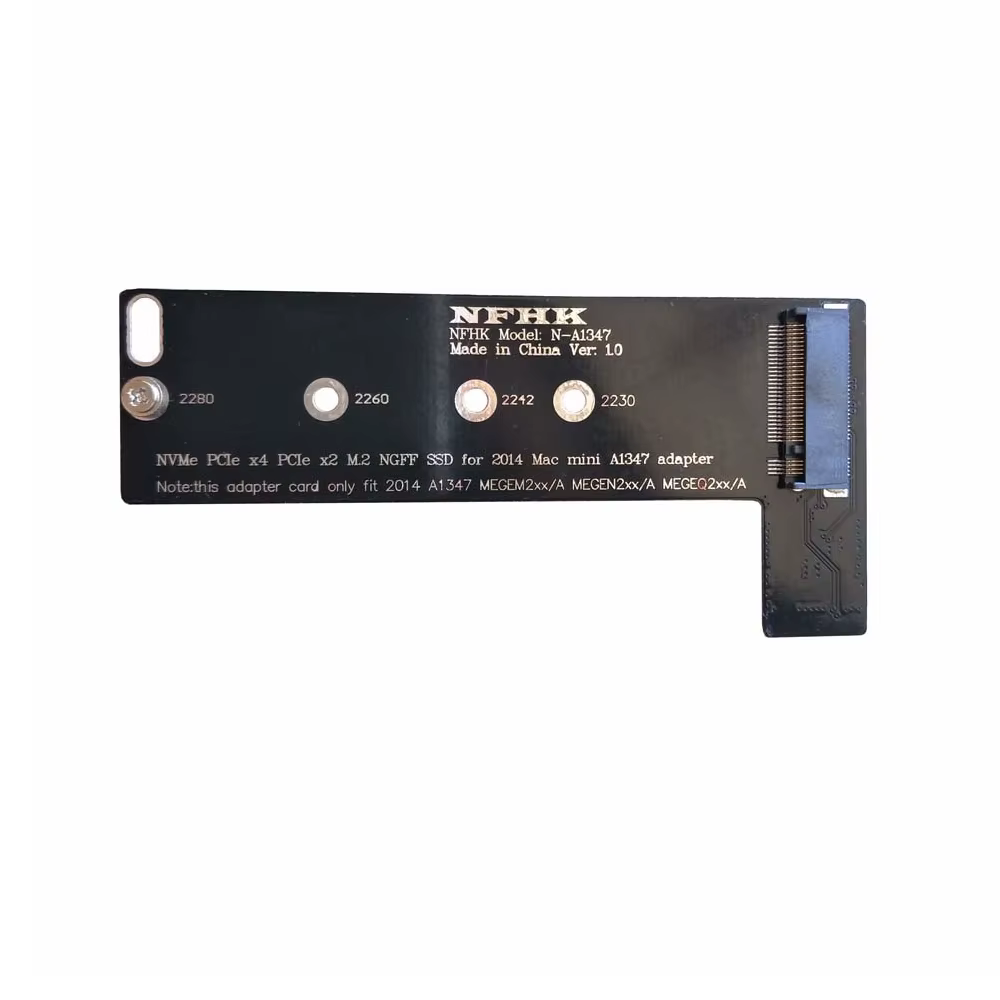 A1347 64GB 128GB 256GB 512GB 1TB NVMe M.2 NGFF PCIe SSD pour fin 2014 Mac Mini MEGEN2 MEGEM2 MEGEQ2 
