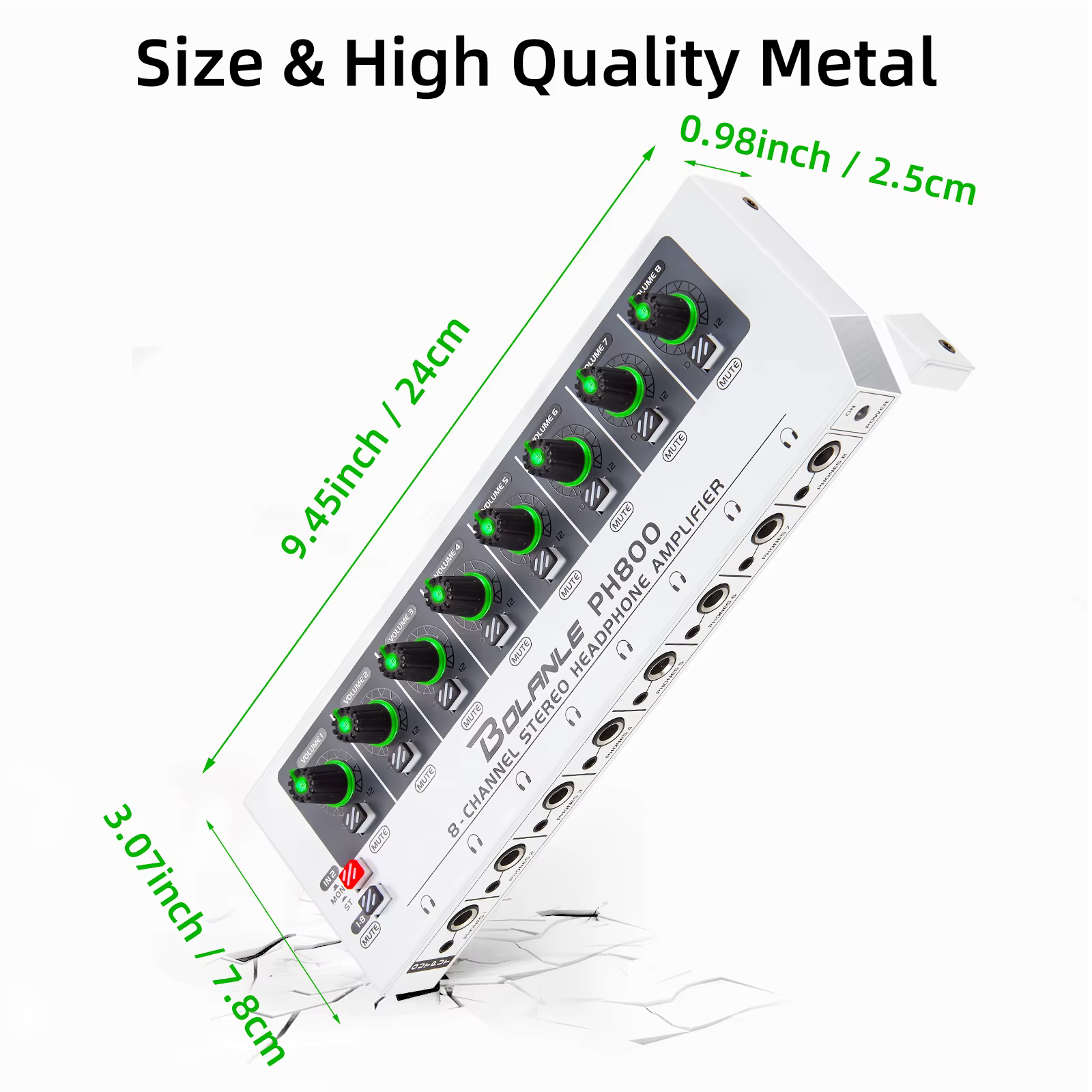 Bolanle PH800 amplificateur de casque stéréo 8 canaux/système de Distribution poussée maximale de 60