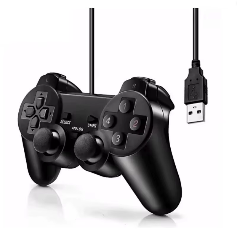 Manette de jeu filaire USB pour WinXP/Win7/Win8/Win10, Joypad pour PC Windows, ordinateur portable, 