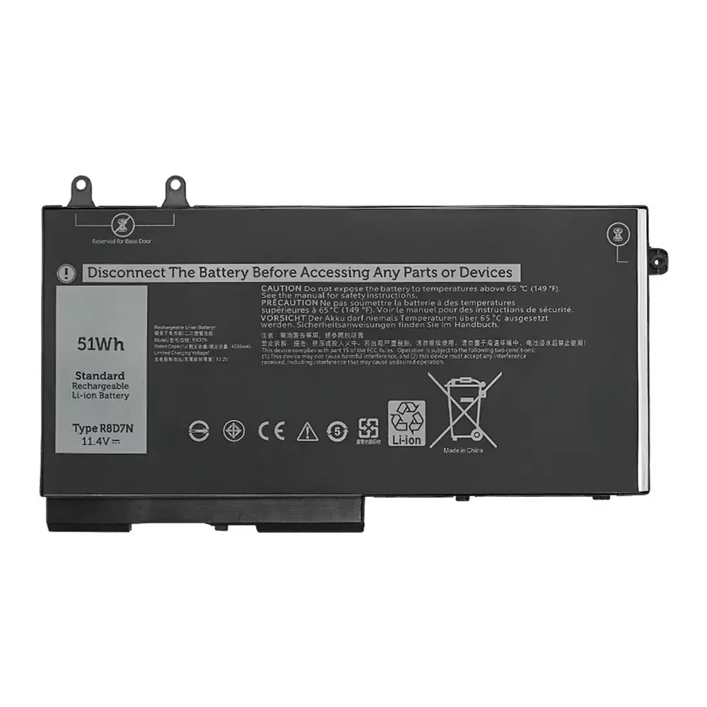 Batterie R8D7N pour ordinateur portable, Dell Latitude 5400, 5500, Precision 3540, 3541, 3550, 3551,