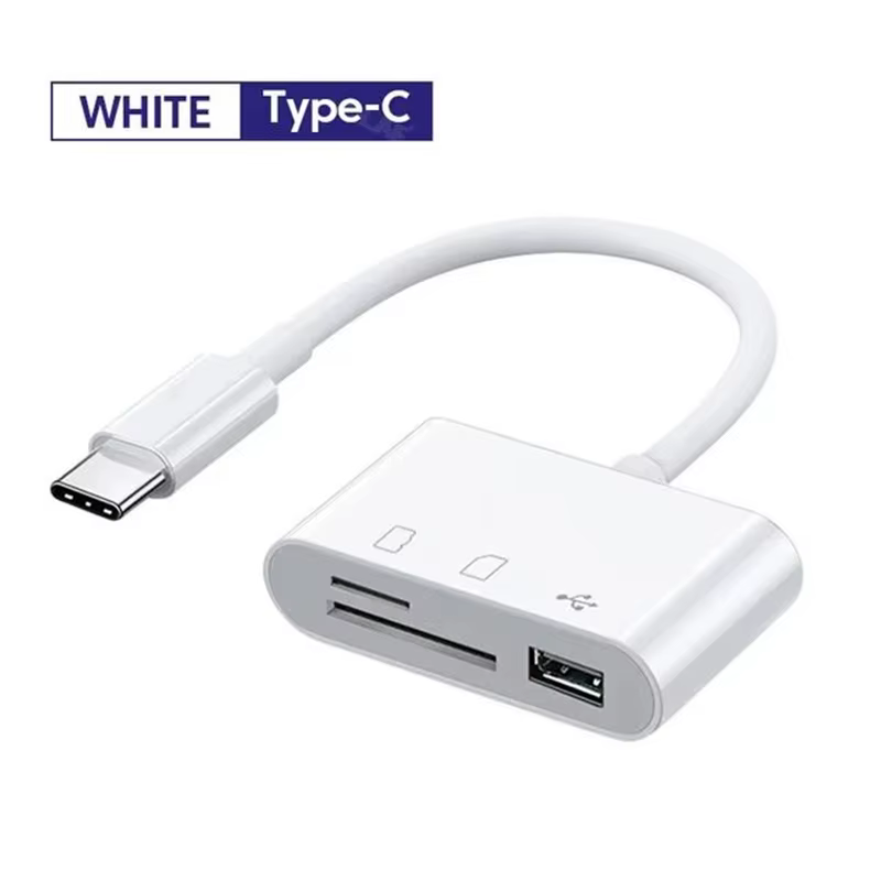 Adaptateur type c TF CF sD, lecteur de carte mémoire OTG, Compact FlashUsB-C pour lPad Pro Huawei Ma