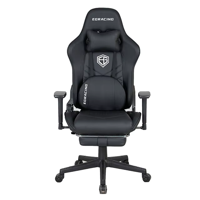 Chaise de jeu haut de gamme, chaises de jeu personnalisées, chaise de jeu noire avec dossier inclina