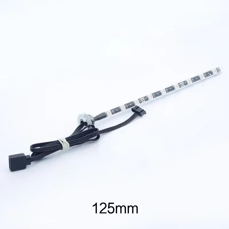 Réservoir de refroidissement par eau pour ordinateur, lumière LED RGB 5V pour réservoir d'eau cylind