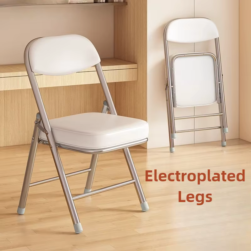 Chaise de bureau pliable, moderne et ergonomique, pour ordinateur, élégante, avec dossier, relaxante