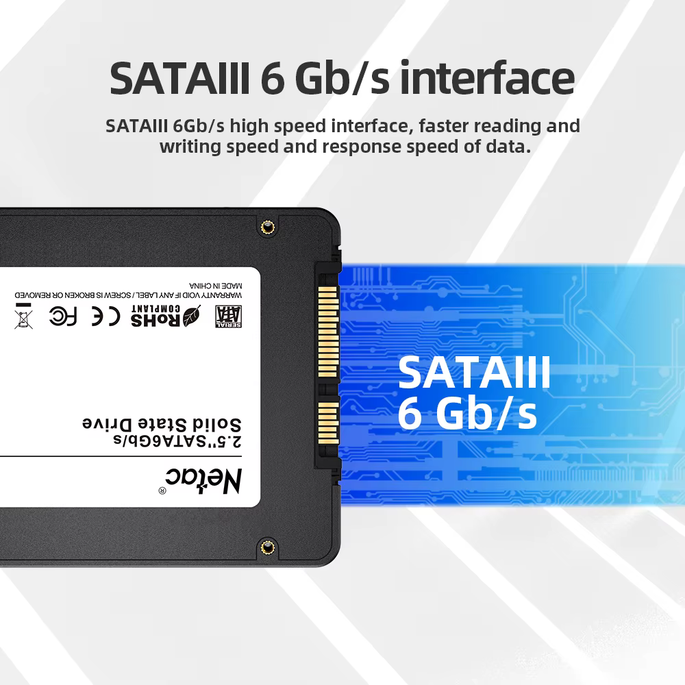 Netac SSD SATA SATA3 SSD 1 to 2 to HD SSD 240GB 256GB 512GB disques durs internes disque SSD pour PC
