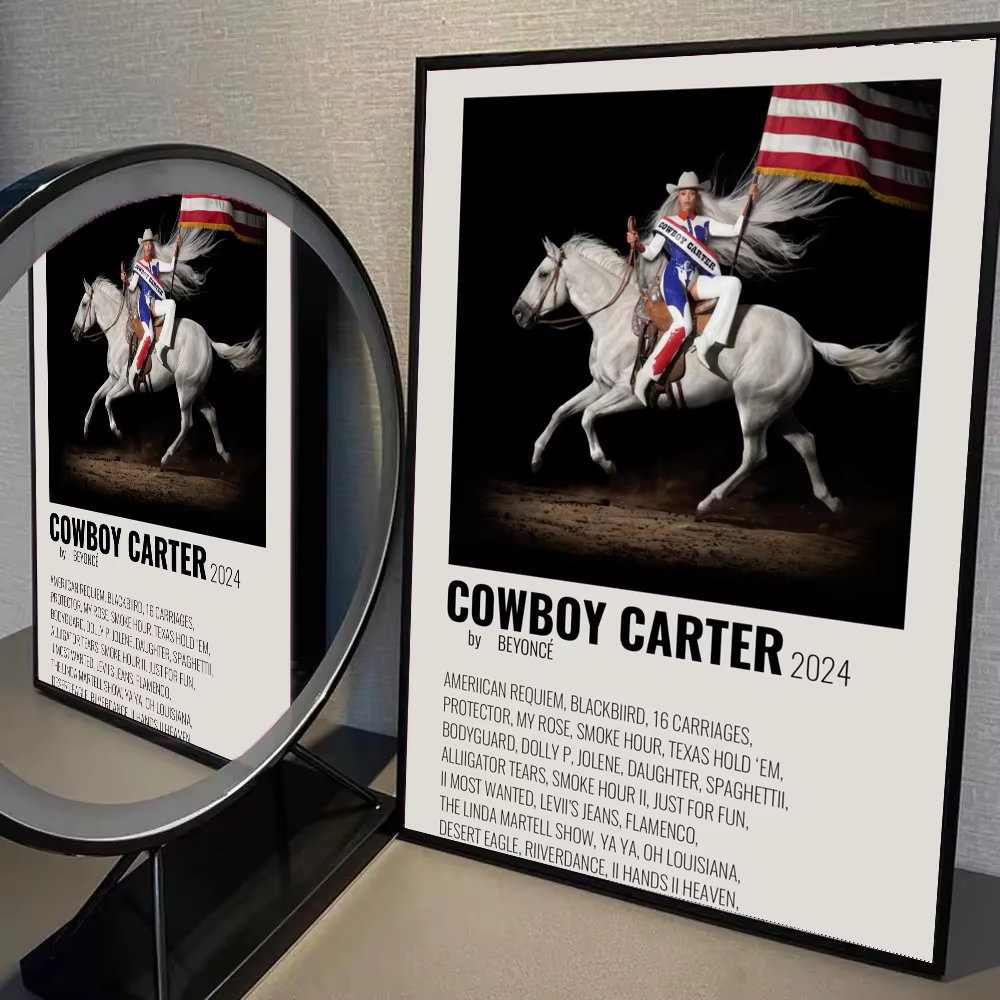 Affiche autocollante de cowboy de la Renaissance, 1 pièce, autocollant d'art mural imperméable