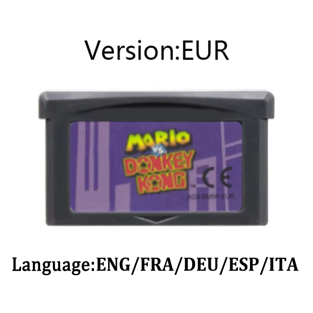 Cartouche de jeu vidéo GBA 32 bits, série Donkey Kong vs. Donkey Kong Country pour GBA/SP/DS