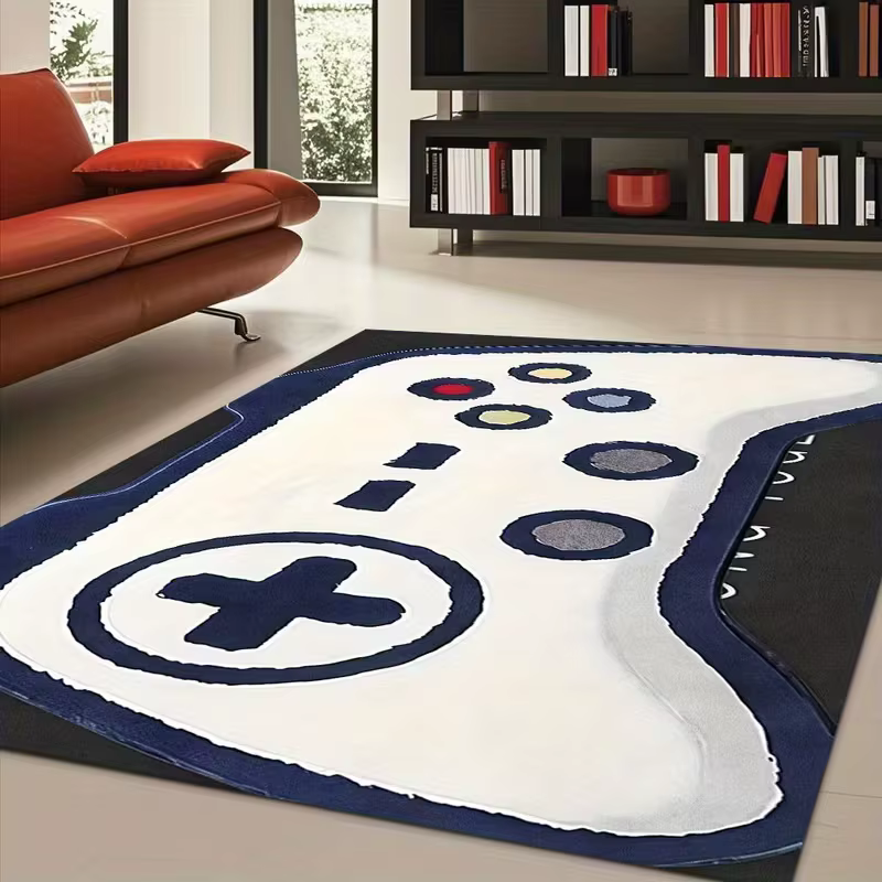 Grand tapis de jeu pour chambre de garçon, grotte d'homme, tapis de jeu 3D, Design de contrôleur, ta