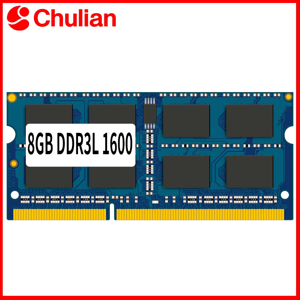 Mémoire RAM DDR3L 1600Mhz 8GB pour ordinateur portable, mémoire PC3-12800 1.35V 204 broches SODIMM p