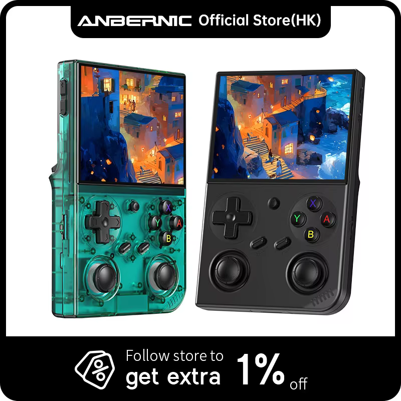 Anbernic – Console de jeu portable rétro RG35XX Pro, écran IPS de 3.5 pouces, 64 go, lecteur sonoris