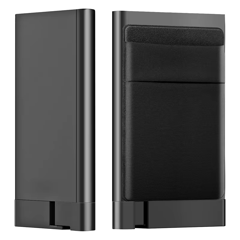 Porte-cartes antivol avec protection RFID, design en alliage d'aluminium, léger et résistant au vol 