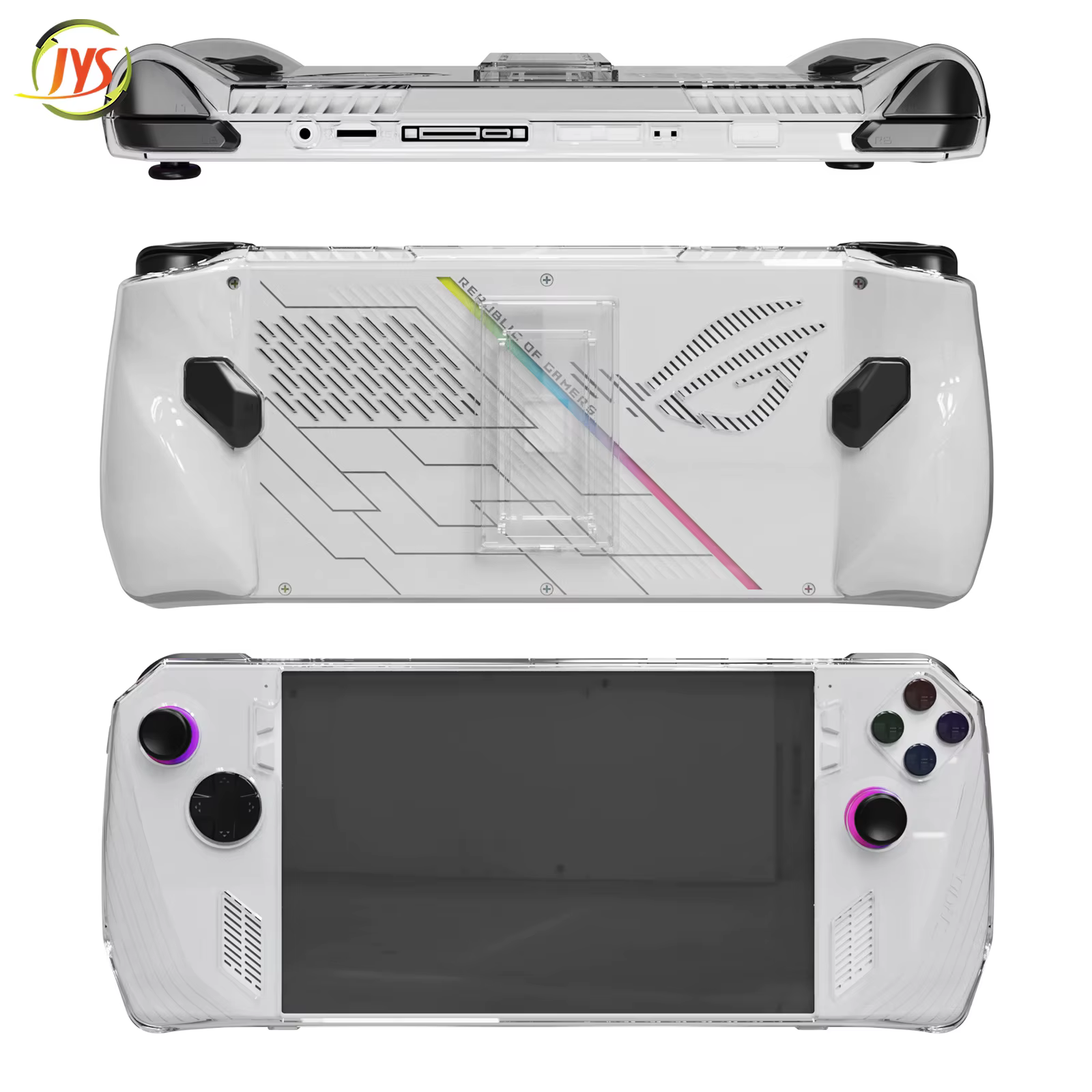 Pour ASUS Rog Ally étui transparent avec support support PC couverture de protection complète coque 