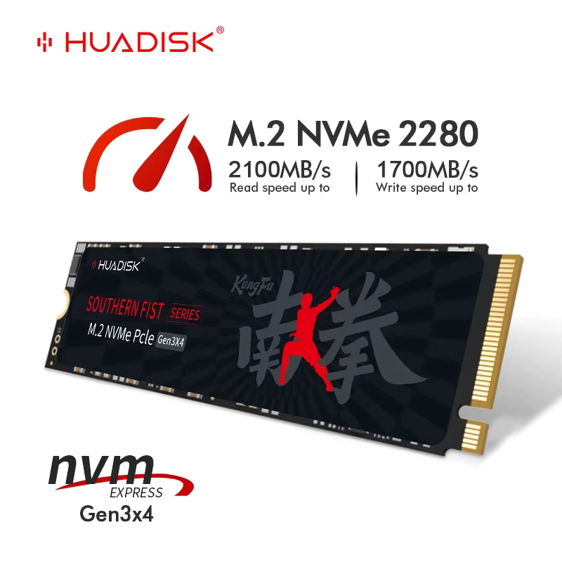 HUADISK SSD NVMe M2 1 to 512GB PCI-e 3.0X4 disque dur interne 2280 SSD 256GB 128GB disque SSD pour o