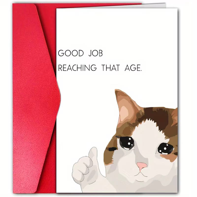 1 pièce, carte d'anniversaire amusante, carte d'anniversaire amusante pour elle, carte intéressante,
