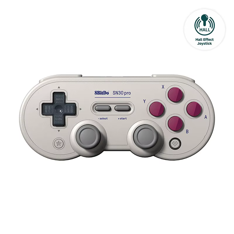 Manette de jeu Bluetooth sans fil 8BitDo SN30 Pro avec effet Hall pour Switch 2, 1, PC, Windows 10,