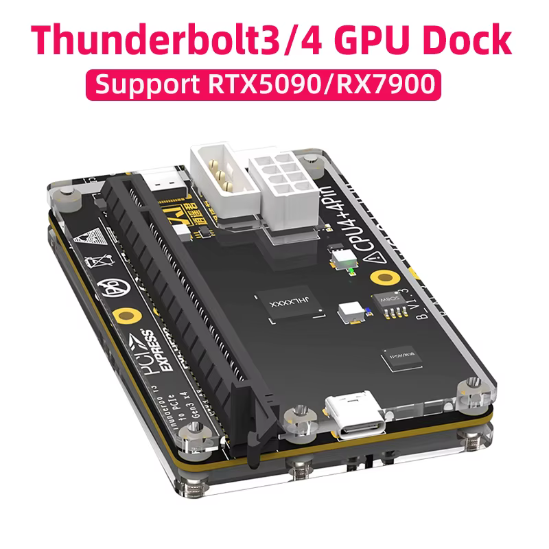 USB4 Thunderbolt3/4 GPU Dock PCIe carte graphique supplémentaire pour ordinateur portable prise en c