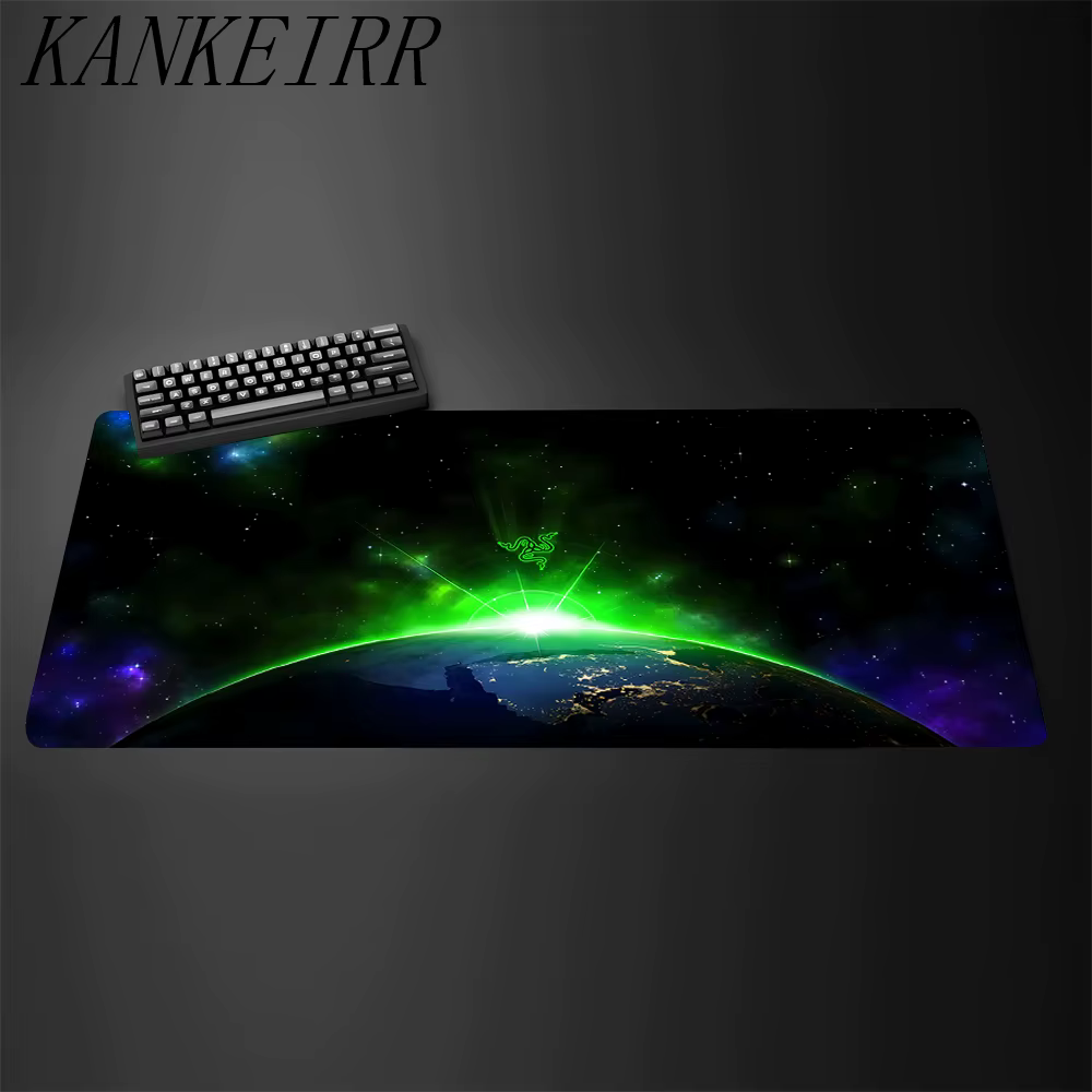 Razer souris bande dessinée tapis 90x40 Cm Kawaii tapis de bureau Xxl Pc Gamer ordinateur de jeu bur