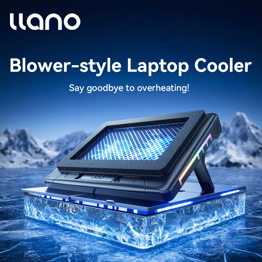 Llano V22 refroidisseur d'ordinateur portable chargement USB avec lumière RGB pour ordinateurs porta