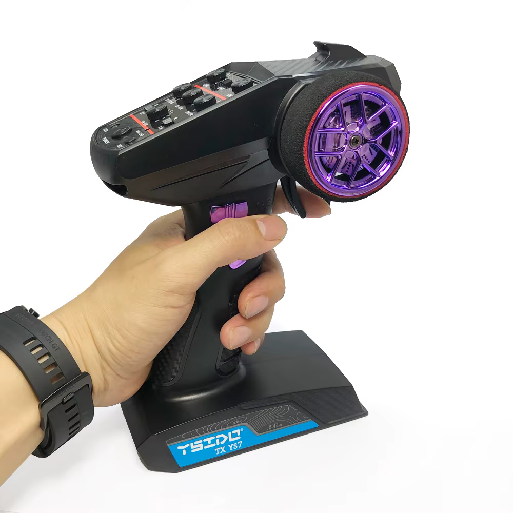 YSIDO 2.4G YS7 7CH télécommande transmetteur Radio numérique avec récepteur pour 1/10 1/8 contrôleur
