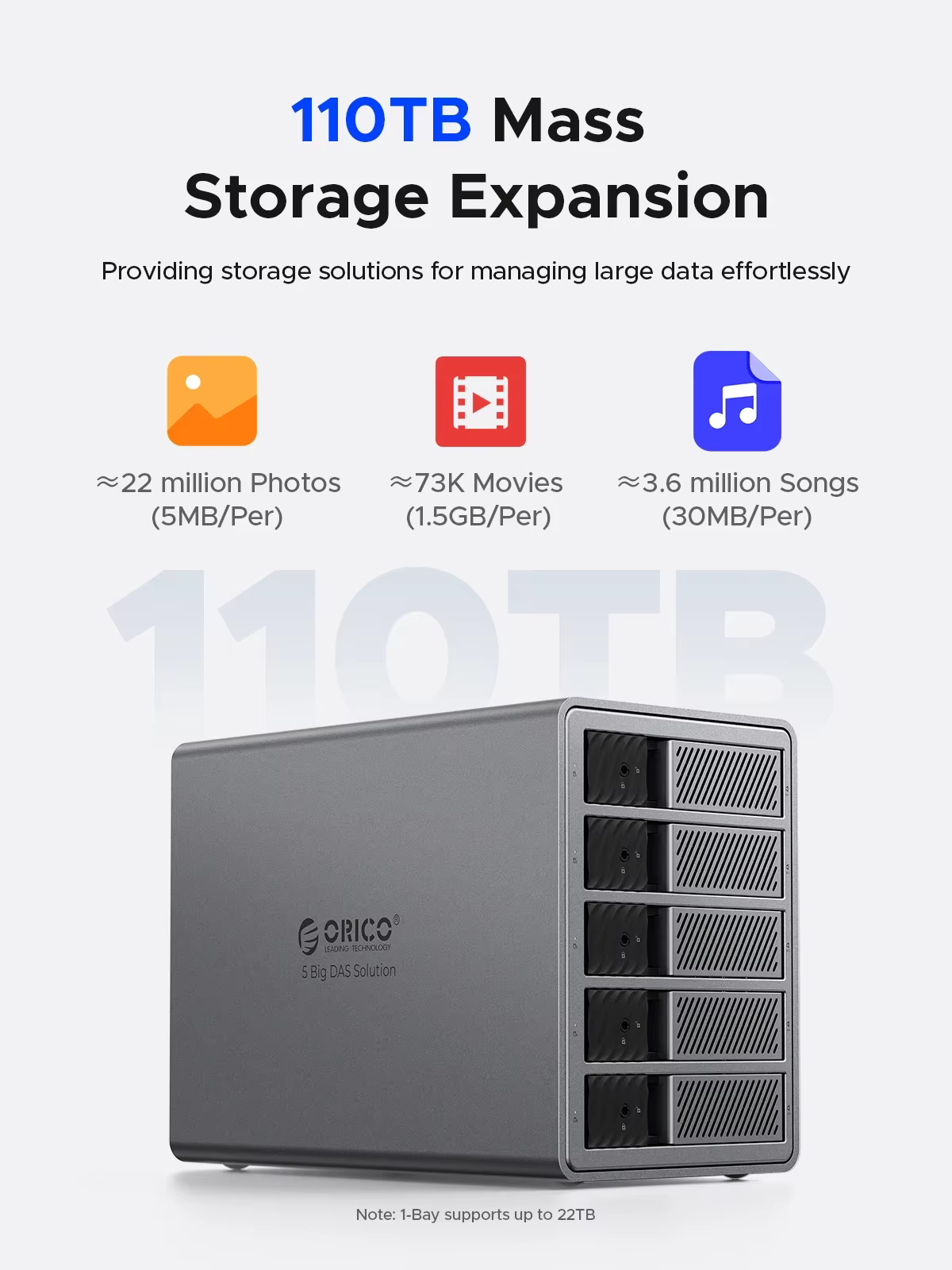 ORICO 3.5 "USB 3.0 5 Gbps HDD Station d'accueil 150 W d'alimentation avec ventilateur de refroidisse
