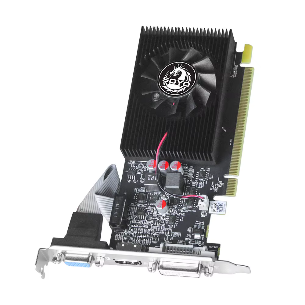 Carte graphique de jeu SOYO R7 240 DDR3 4G, carte vidéo AMD Radeon à profil bas pour ordinateur de b