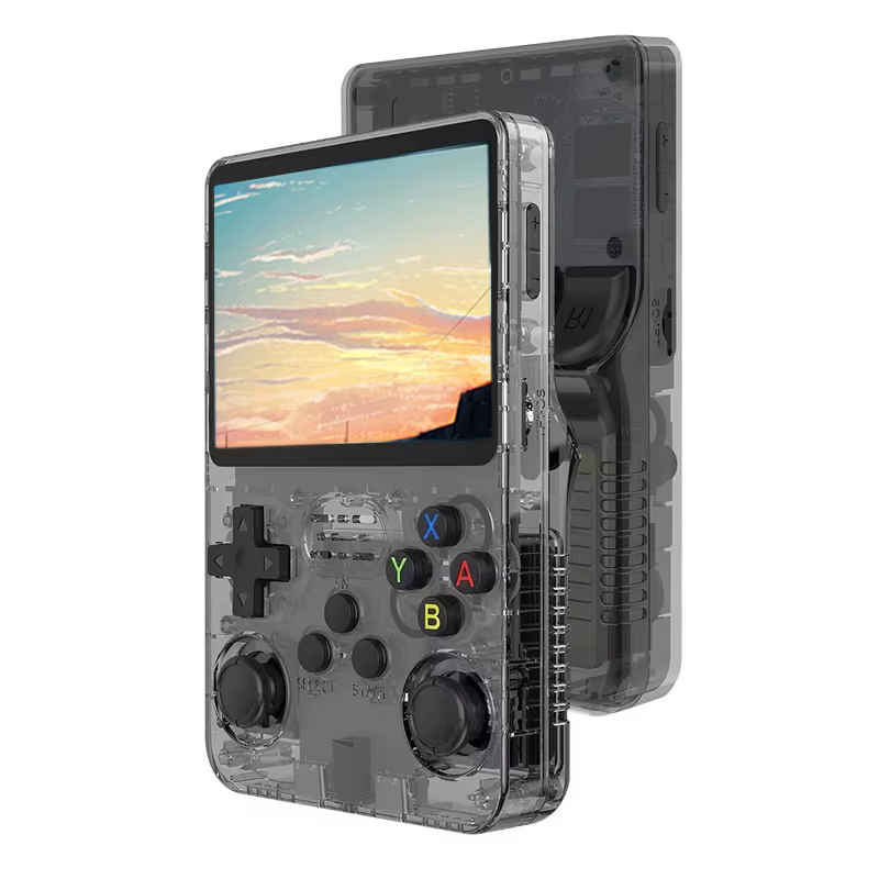 Console de jeu rétro R36S, écran IPS de 3,5 pouces avec système Linux, 64 Go, plus de 20 000 jeux cl