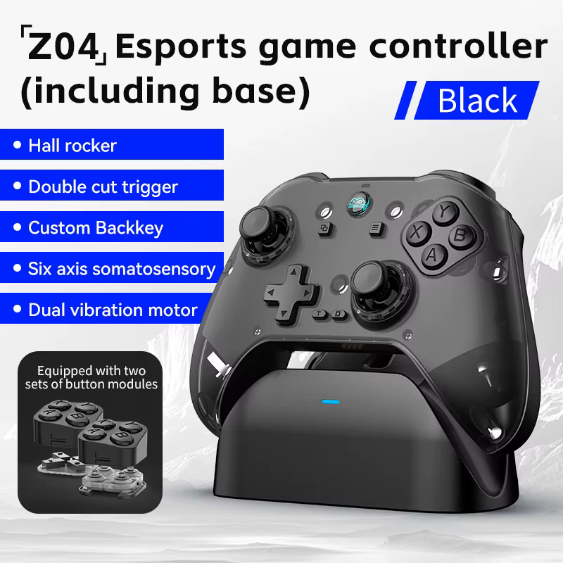 Contrôleur de jeu sans fil Z04 pour PC/Switch/Android/iOS, Joysticks à Double Hall, moteurs à Double