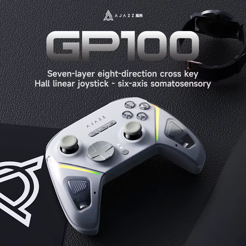 Nouvelle sortie : Manette de jeu personnalisée AJAZZ GP100 2.4G 1000HZ 800MAH – La manette polyvalen