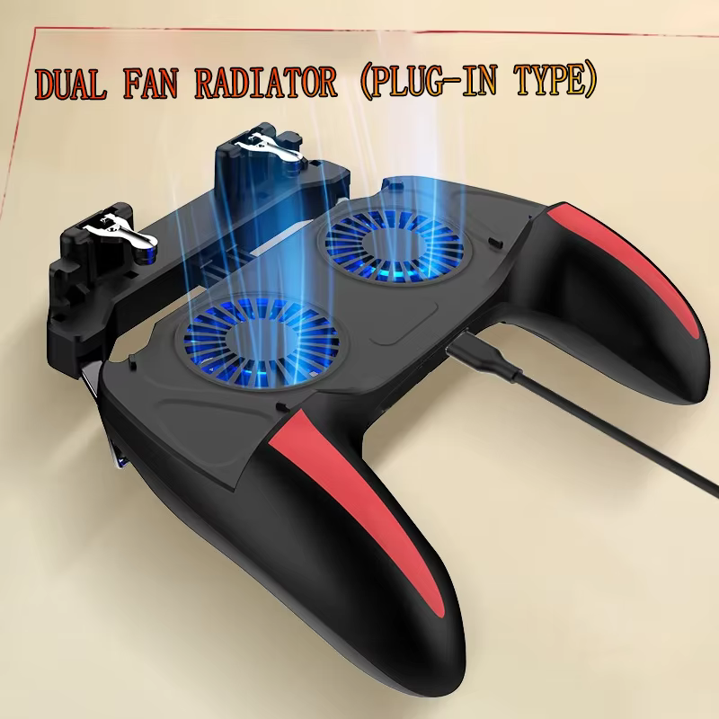Manette de jeu portable H10, contrôleur de jeu, joystick, gamepad pour PUBG, avec ventilateur de ref