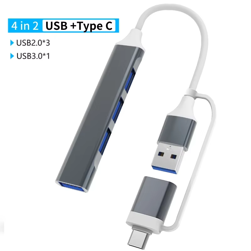 Adaptateur USB 3.0 Type C, station d'accueil, Port USB 2.0, lecteur de carte SD TF, sortie Audio, sé