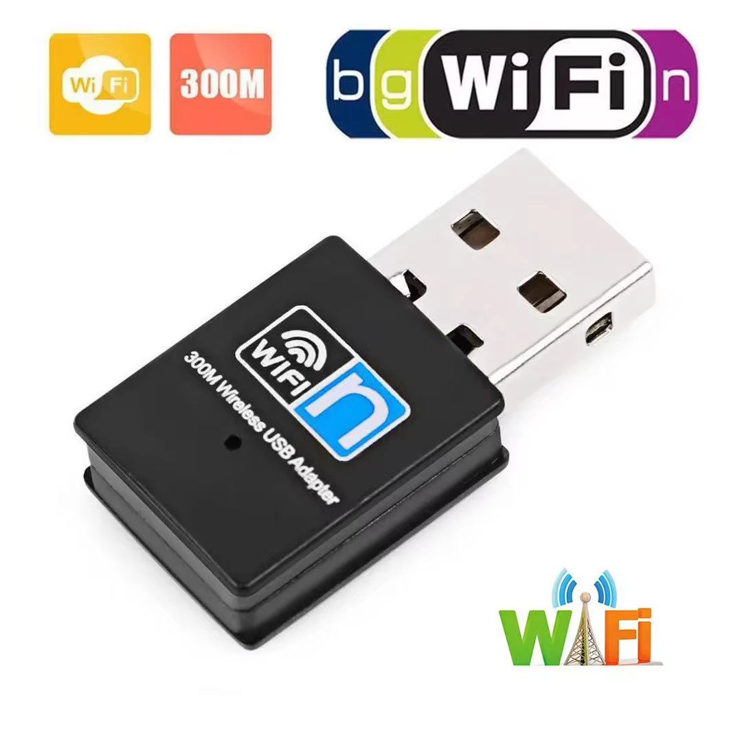 Adaptateur Wifi USB Mini 300 Mbps Carte Réseau Wifi Carte Réseau LAN 802.11b/g/n Adaptateur RTL8188 