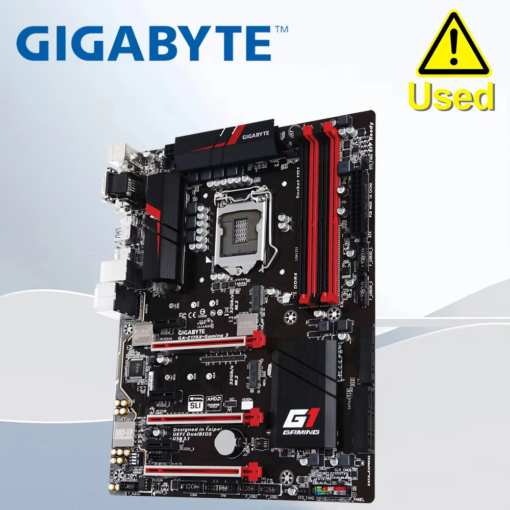 Carte mère GIGABYTE GA-Z170X-Gaming 3 LGA 1151 4×DDR4 64 Go PCI-E 3.0