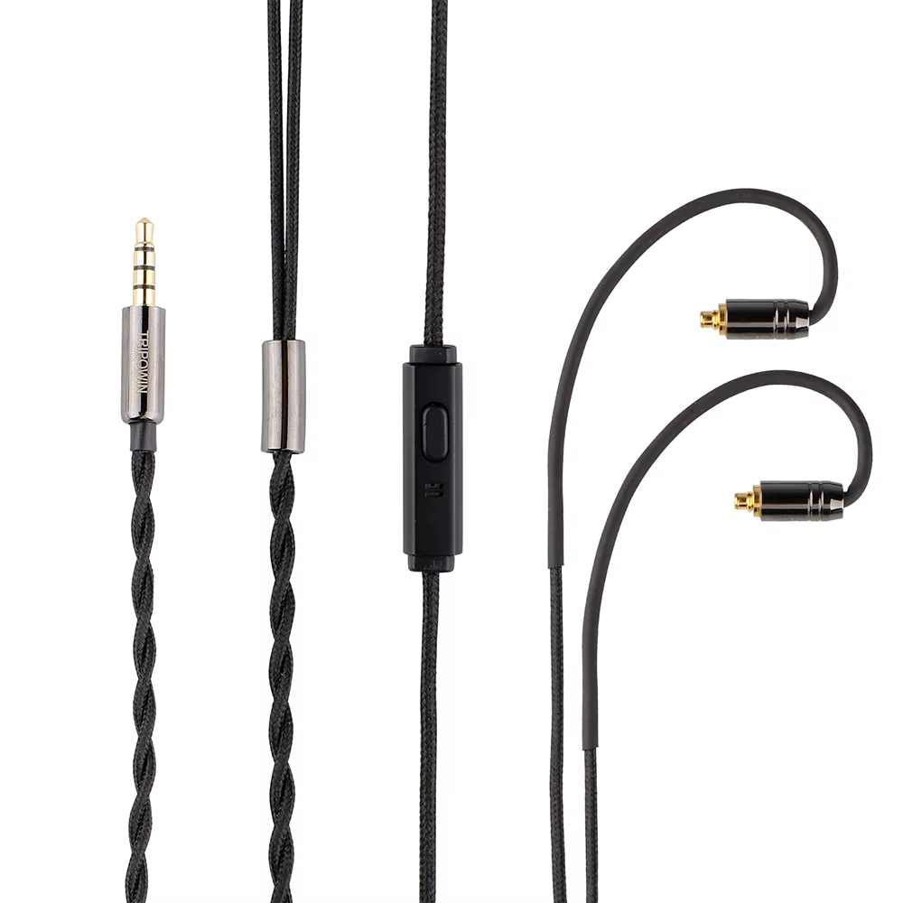 Tripowin Zombur 4N câble sans oxygène OFC haute pureté câble HiFi IEM avec micro couche extérieure e