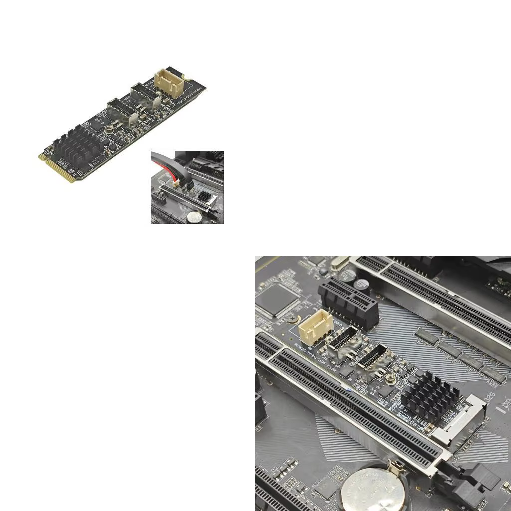 Module d'extension Type E à deux sorties 10Gbps, ouverture clé PCIe M pour USB 3 Version 2 technolog