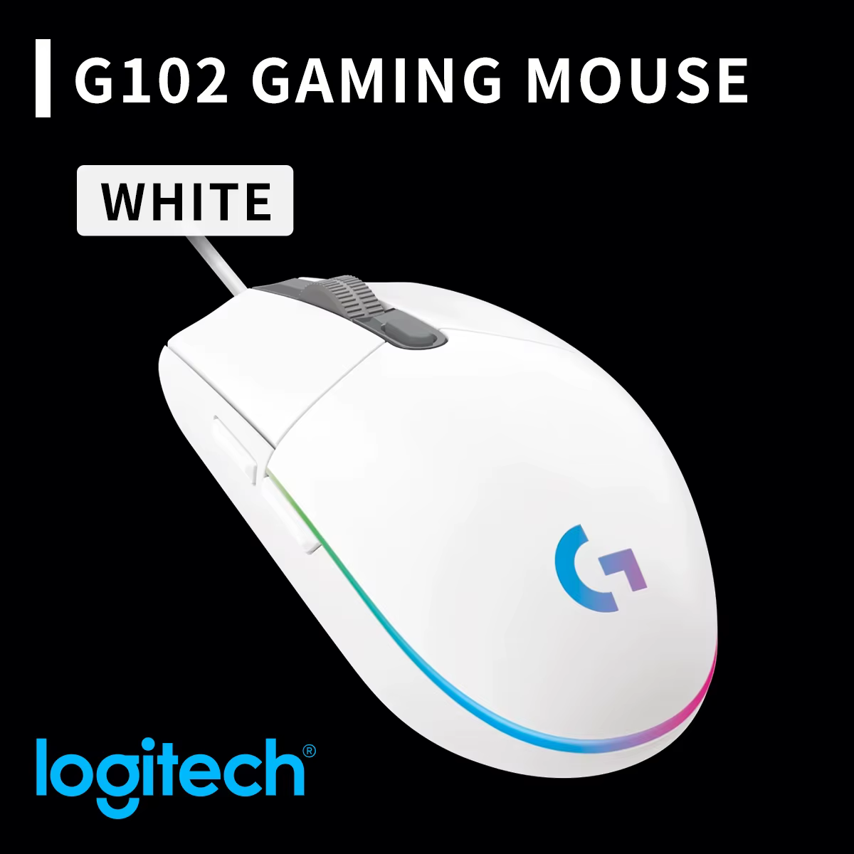 Souris Logitech G102 Prodigy 8000 DPI Haute Précision pour Jeux Compétitifs