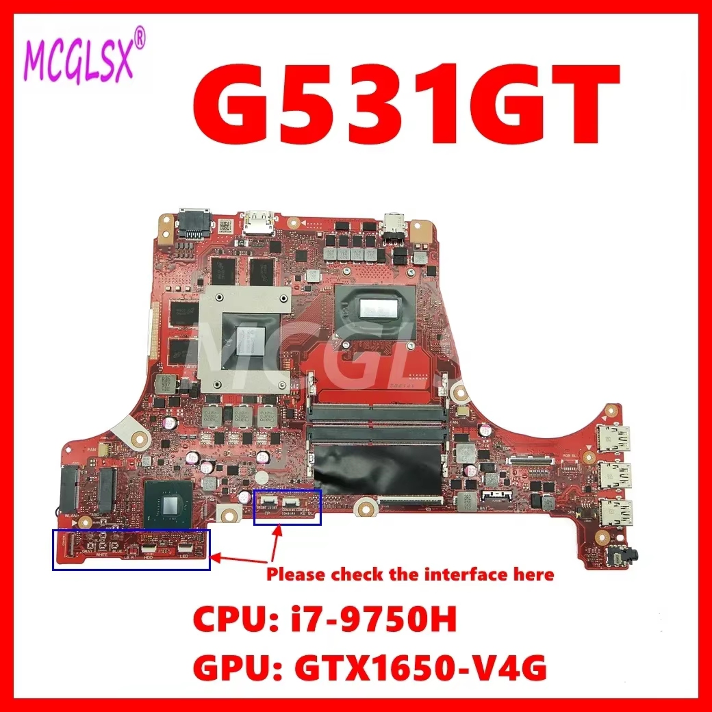 G531GT carte mère d'ordinateur portable pour For Asus ROG Strix G G531GT G531G G531GW G531GU carte m