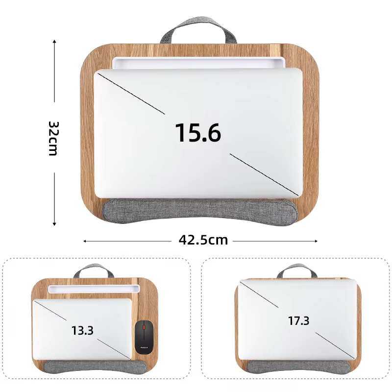 Mumucc Lapdesk multifonctionnel avec hauteur réglable pour ordinateurs portables, tablettes, meubles