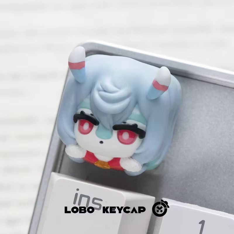 LOBO Genshin Impact Keycaps, fait à la main, résine, clavier mécanique, mignon, personnalisé, access