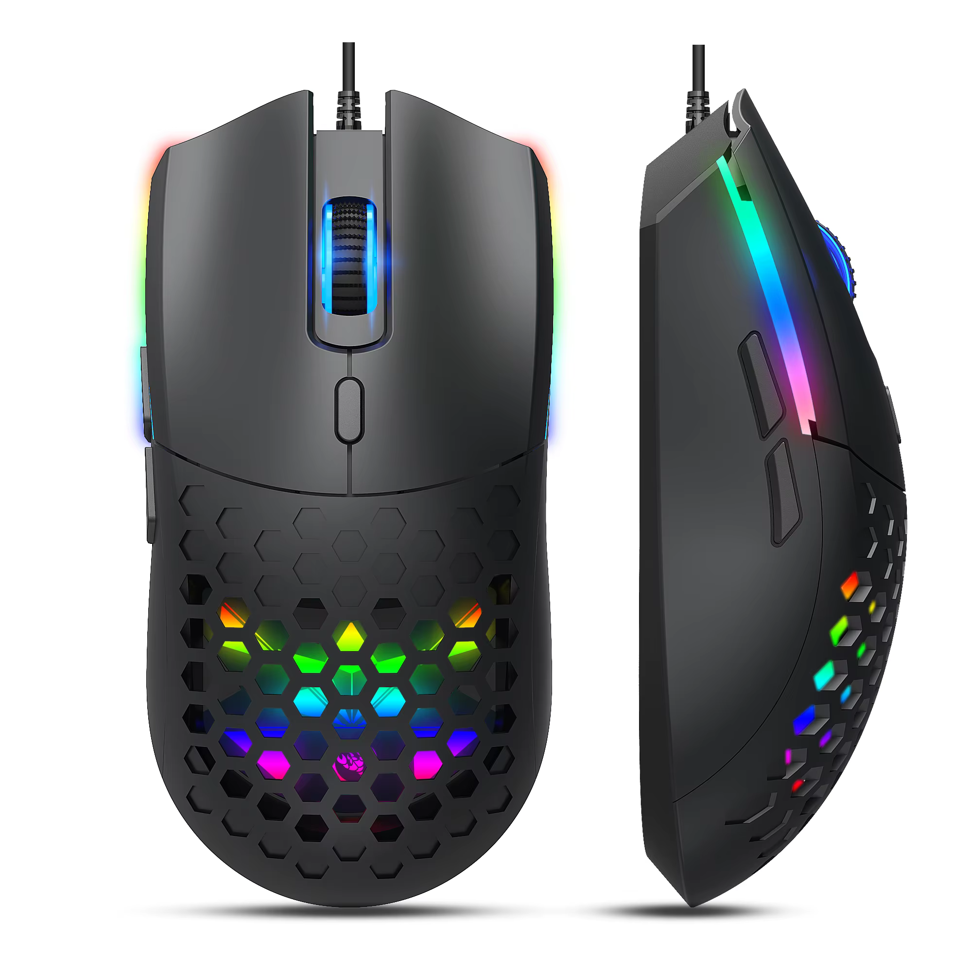 HXSJ S500 souris de jeu optique légère ergonomique filaire souris de jeu Plug and Play souris USB po
