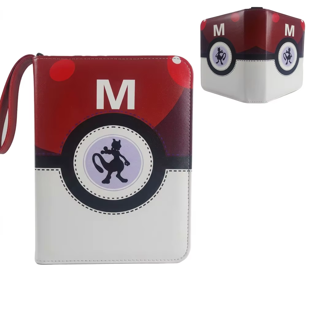 Album de cartes Bandai Pokémon 4 ou 9 compartiments, classeur de collection Pokémon, Mewtwo, Gardevo