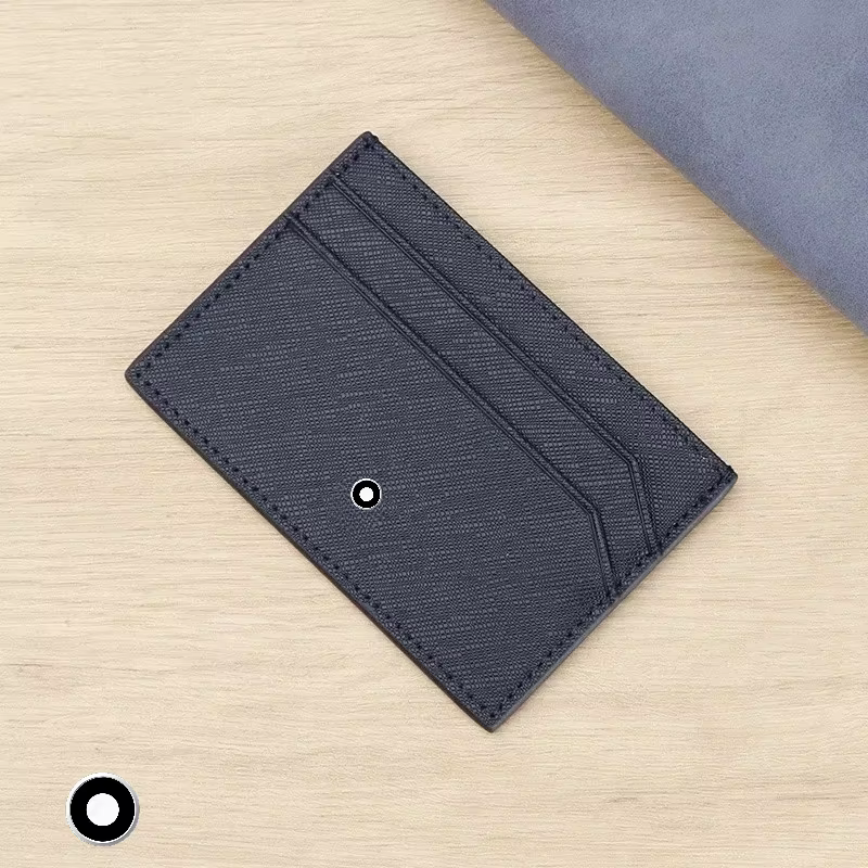 Portefeuille Porte-cartes Business Slim en Cuir PU pour Homme – Mini Porte-cartes de Crédit et Étui 