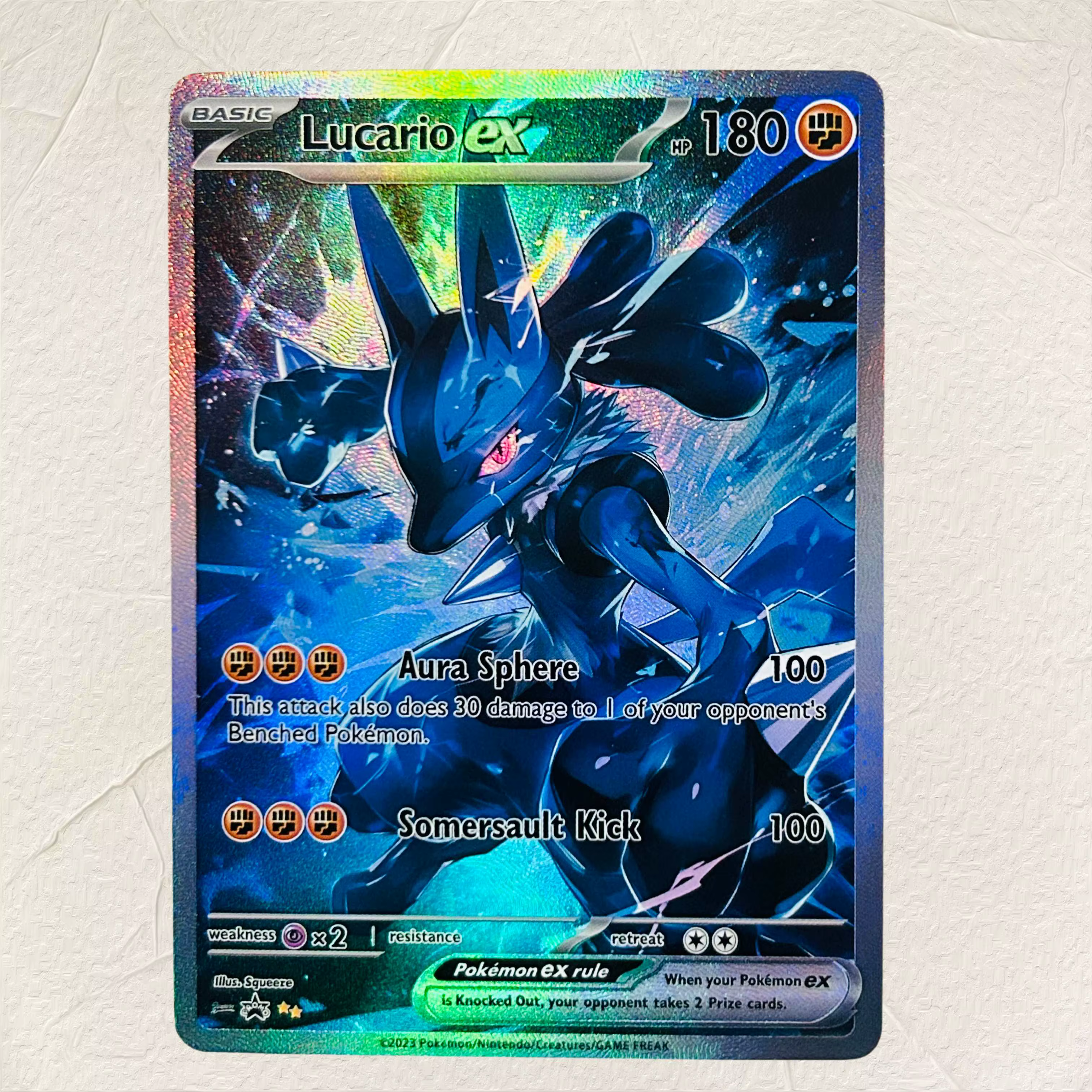 Cartes holographiques DIY Pokémon Mewtwo ex, version anglaise, état parfait, collection classique d'