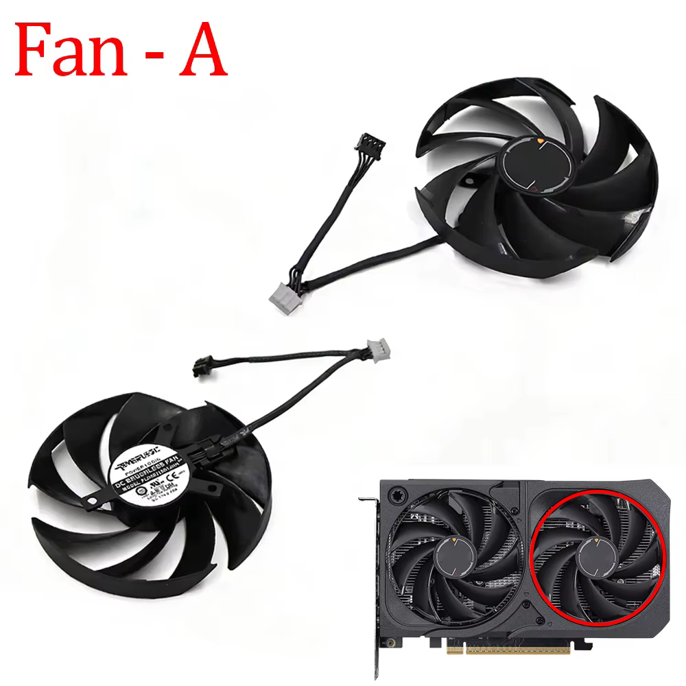 Ventilateur de carte vidéo avec coque pour MSI RTX 5050 5060 5060Ti 5070 SHADOW 2X PLD09210S12HH PLA