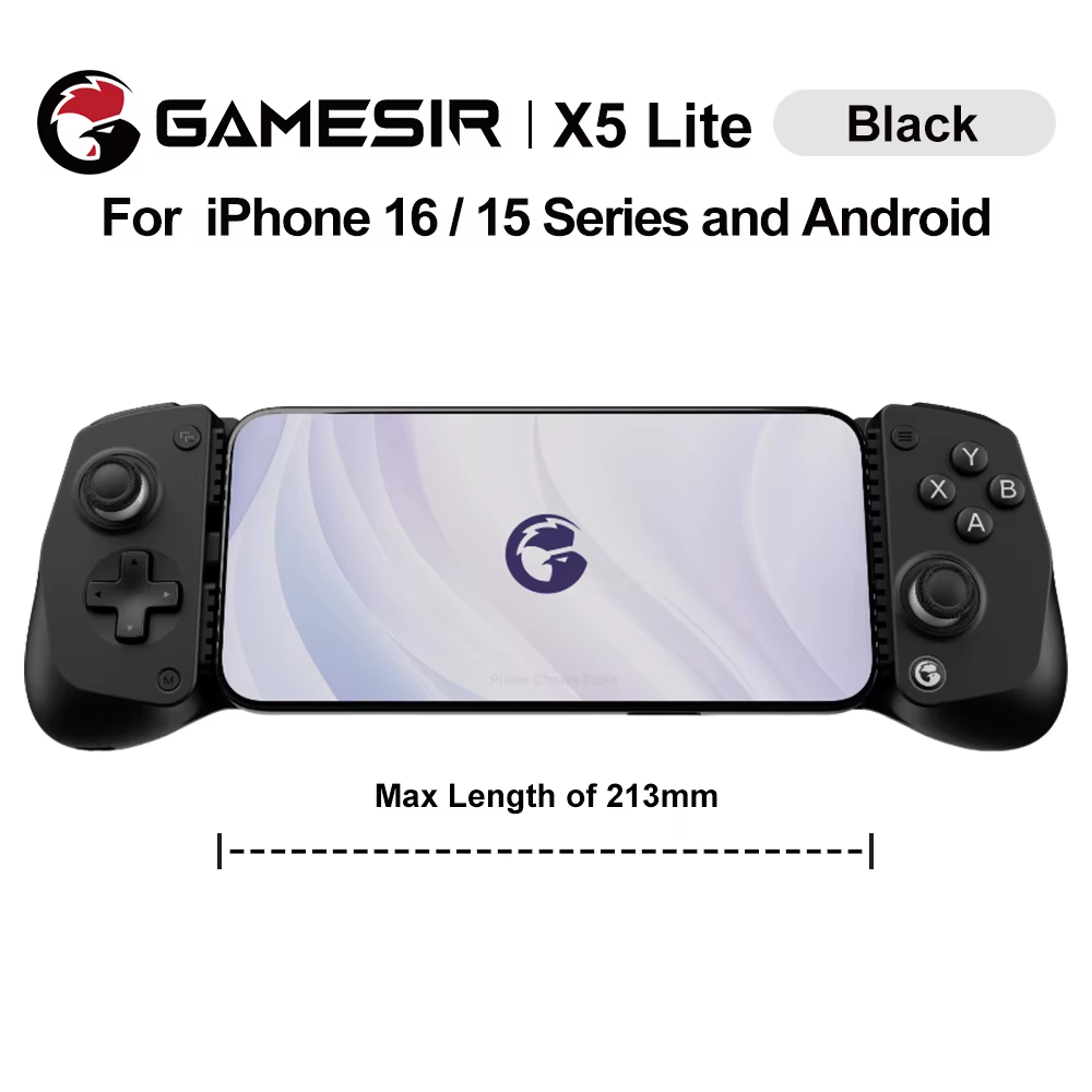 Manette de jeu mobile GameSir X5 Lite pour iPhone 16 15 Series, iPad Mini, tablette Android Y700, co