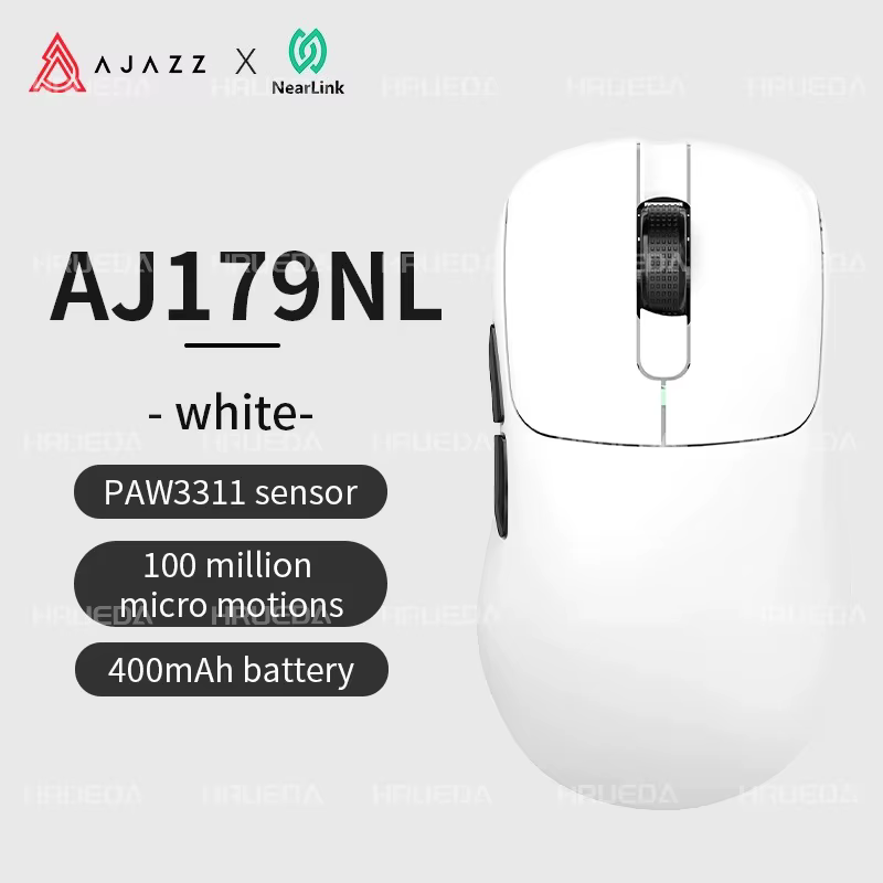 Souris de jeu sans fil AJAZZ AJ179 NL NLP 8K NearLink avec capteur PAW3950, base de charge tri-mode,