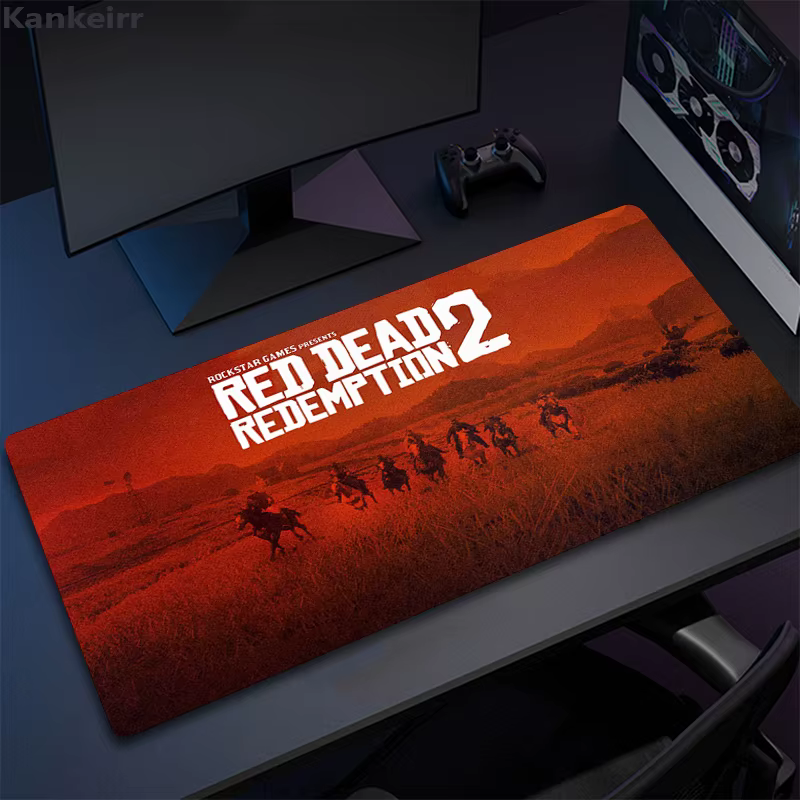 Red Dead Redemption 2 clavier de jeu tapis de souris Pc Gamer fille tapis de bureau Xxl Anime mignon