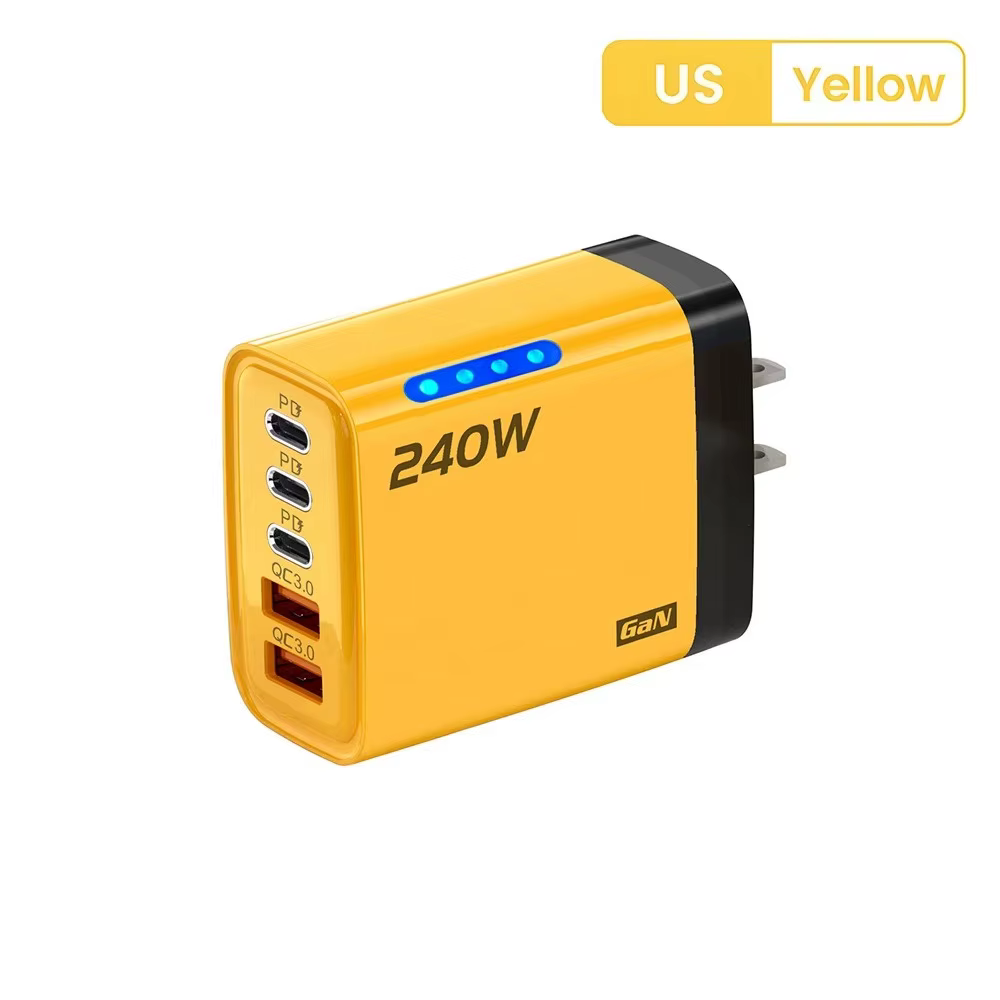 Chargeur USB C 240W Charge rapide QC 3.0 PD Charge rapide Type C adaptateur de chargeur de téléphone