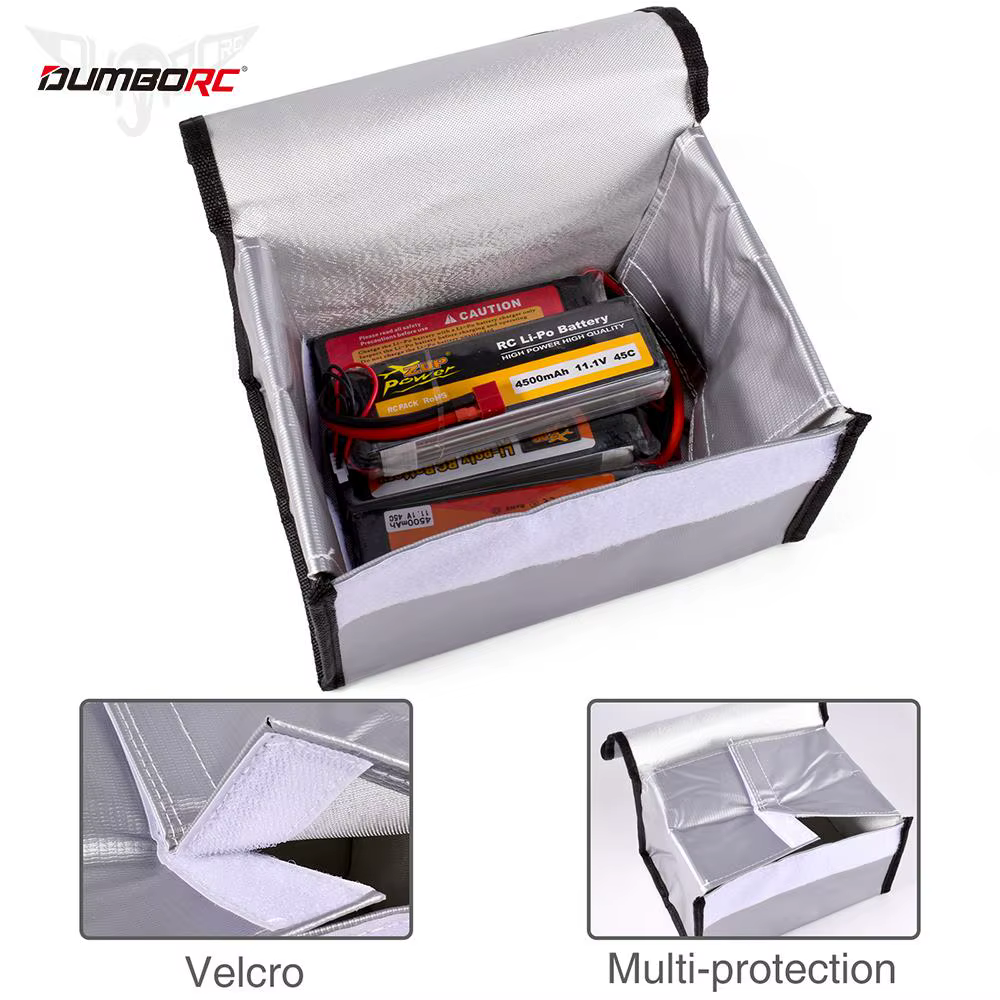 Lipo garde batterie sac de sécurité ignifuge pour RC voiture Drone Batteries voyage stockage charge 