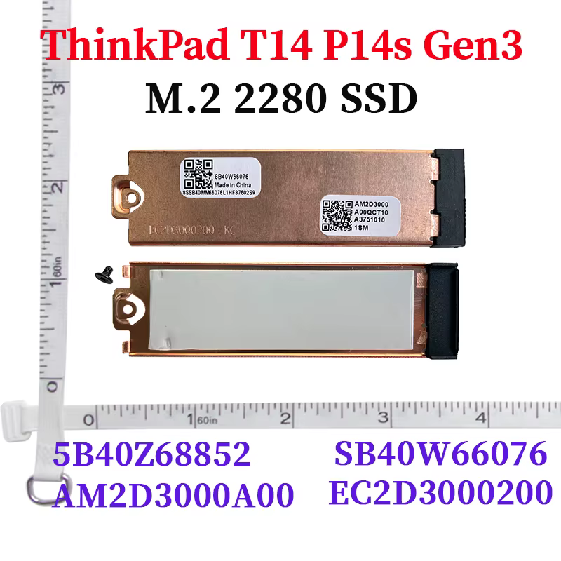 Dissipateur thermique pour disque SSD M.2, pour ordinateur portable Lenovo T14 T14S T15P P14S P15V G